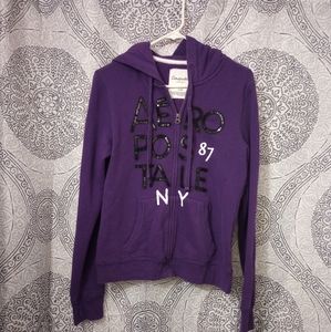 Aeropostale Eighty-Seven Purple Jacket Size Large